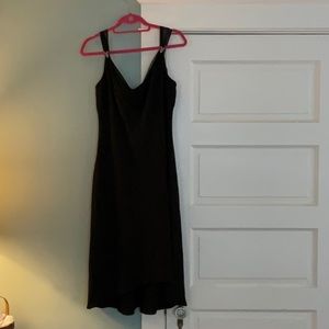 Jones Wear sz 16 black cocktail dress with rhinestone detail